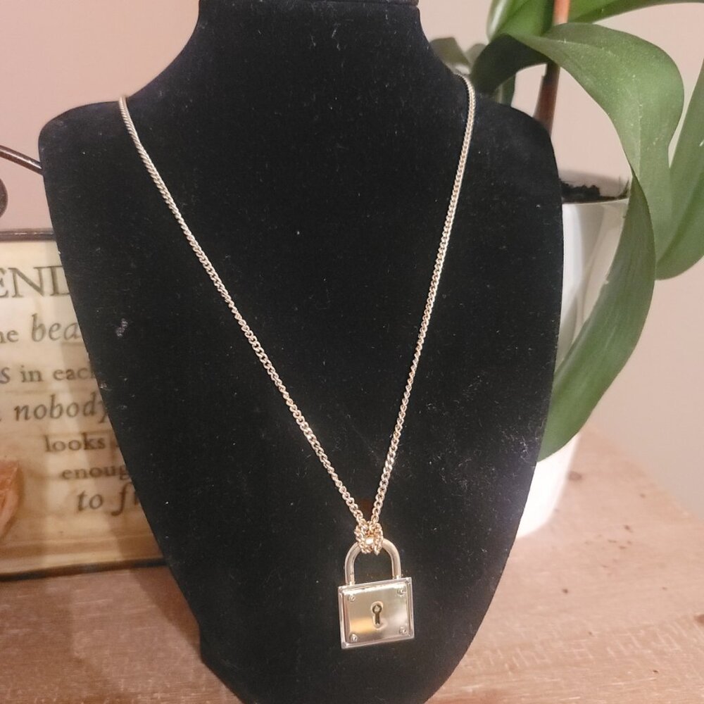 COACH - Necklace with Locket (removable) charm. Brand new. - Picture 9 of 10